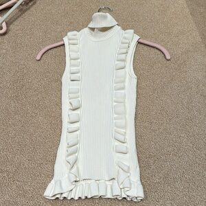 Cinq a sept white tank top sweater